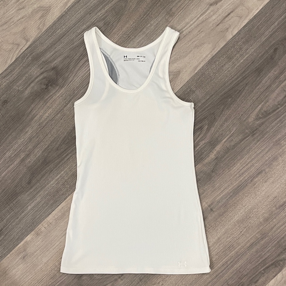 Under Armour Women's White Tank Top (Heatgear)